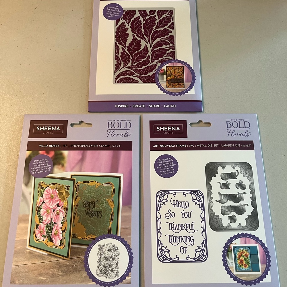Sheena Douglass Bold Florals Stamp and Die Set